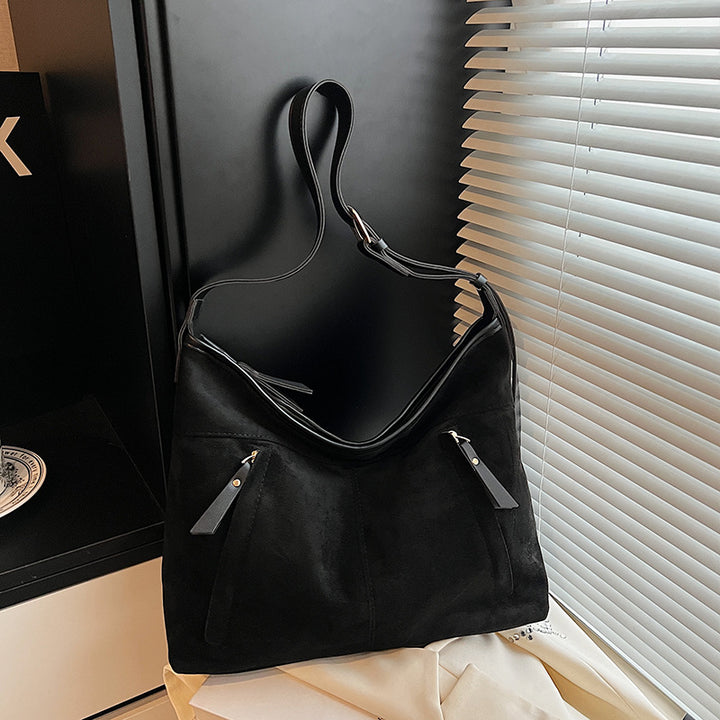 Stylish Suede Shoulder Bag