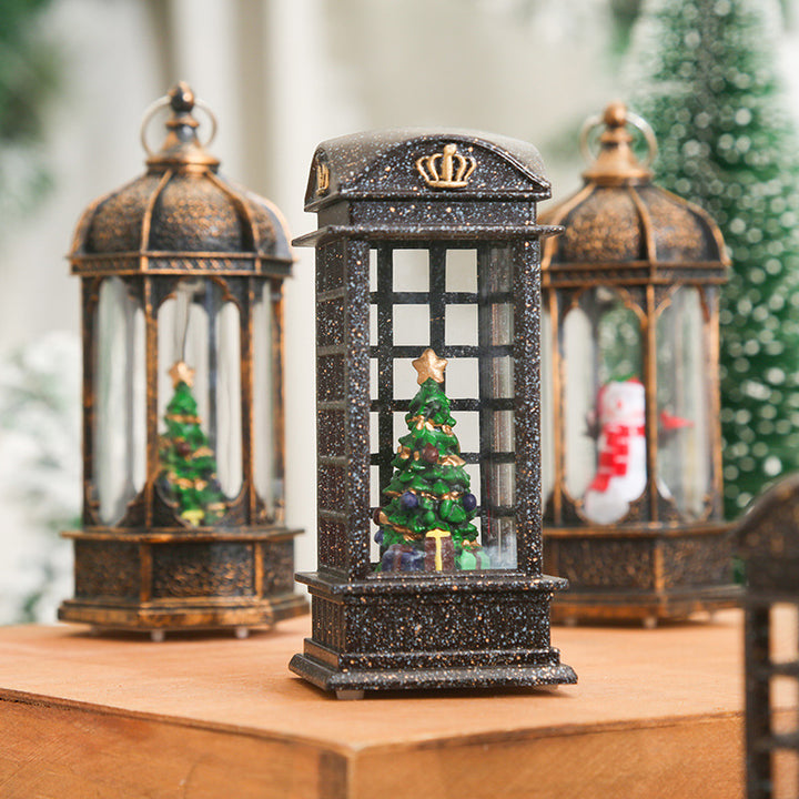 Decorative Christmas lantern with LED lighting Stornfield