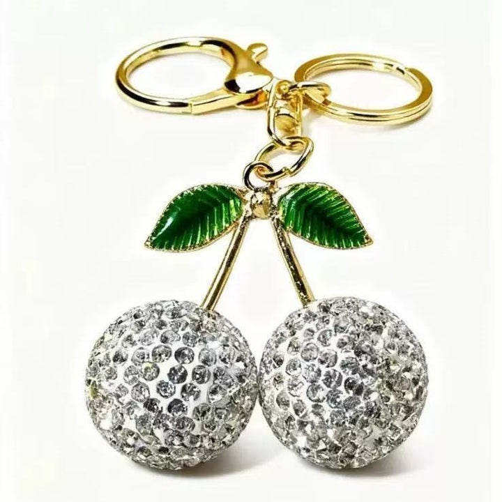 Glamorous keychain with sparkling cherries Stornfield