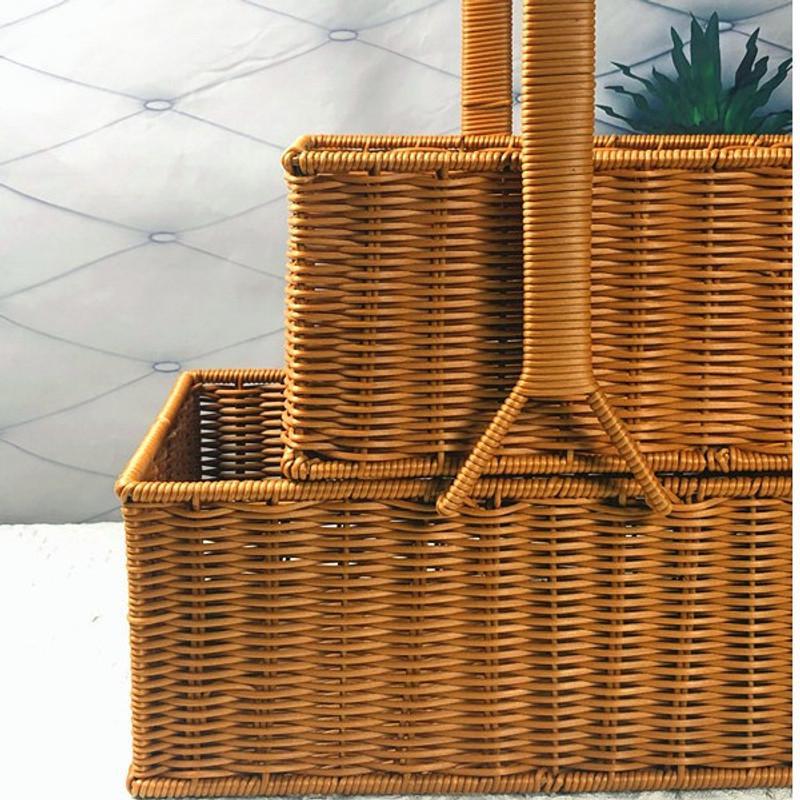 Dual-Layer Woven Storage Basket Stornfield