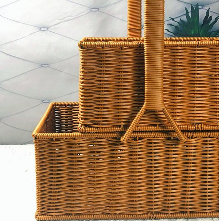 Dual-Layer Woven Storage Basket Stornfield