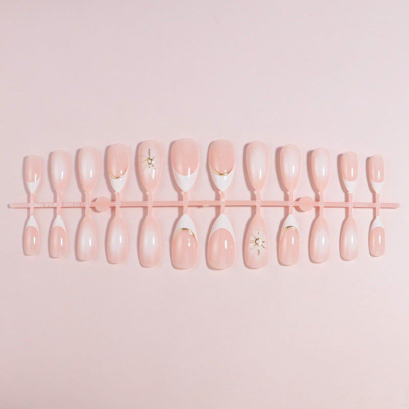 Premium Press-On Nail Set with Decorative Accents Stornfield