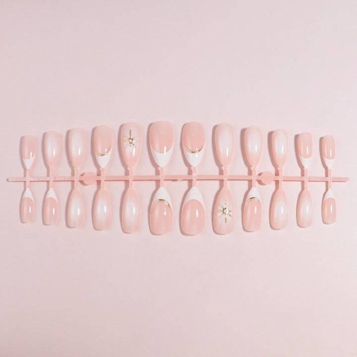 Premium Press-On Nail Set with Decorative Accents Stornfield