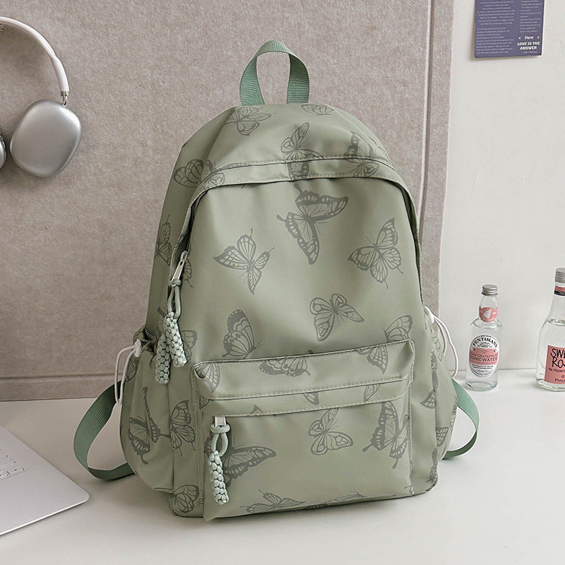 Elegant Butterfly Print Backpack Stornfield