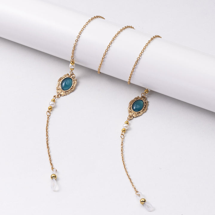 Ornate Eyewear Chain with Gemstone Accents Stornfield