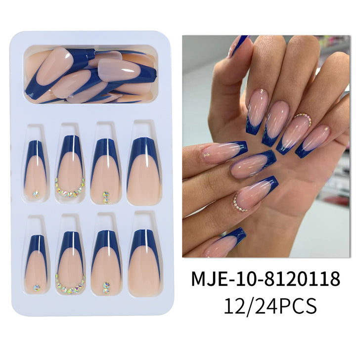 Premium French Tip Press-On Nail Set Stornfield