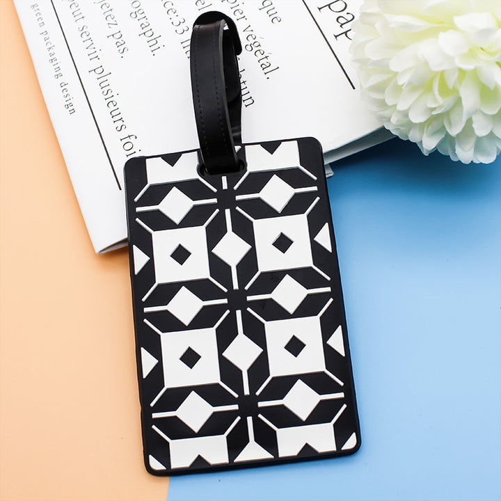 Women's Luggage Tag in Modern Geometric Design Bowlift