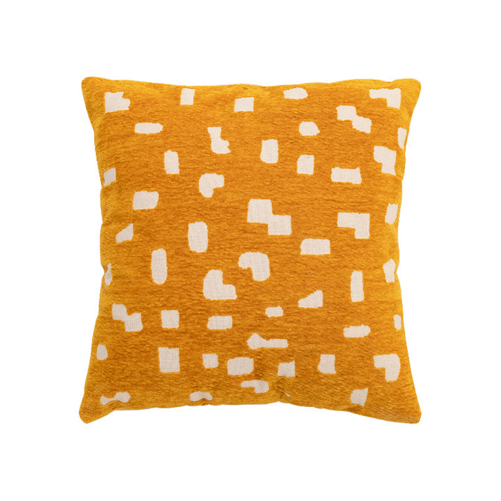 Decorative cushion with jacquard-like chenille structure and concealed zipper Stornfield