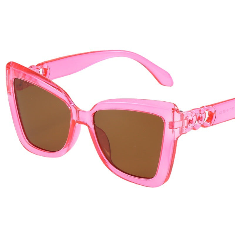 Ladies modern cat-eye sunglasses with clear frame and UV protection Stornfield