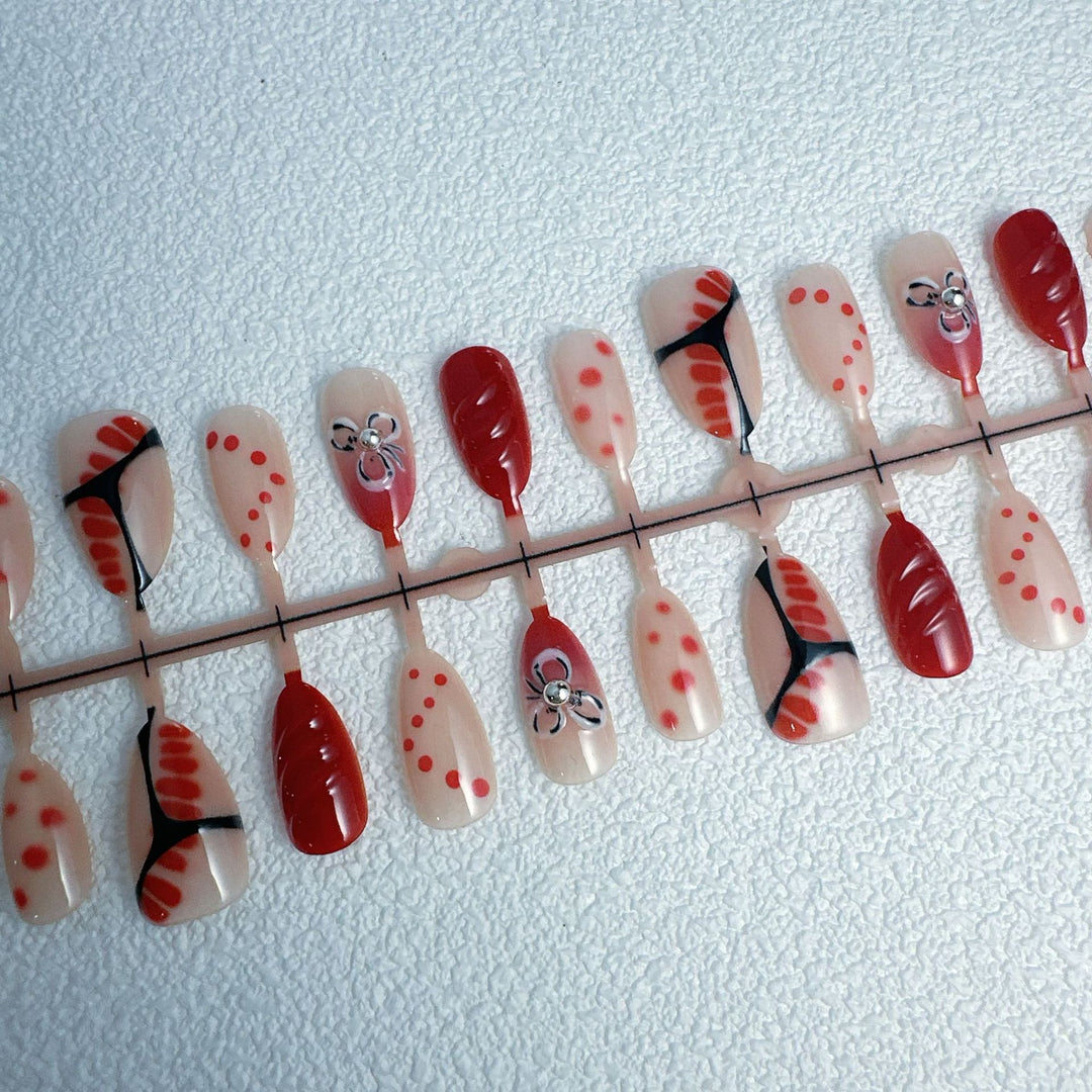 Creative Art Nails Set with Decorative Accents Stornfield