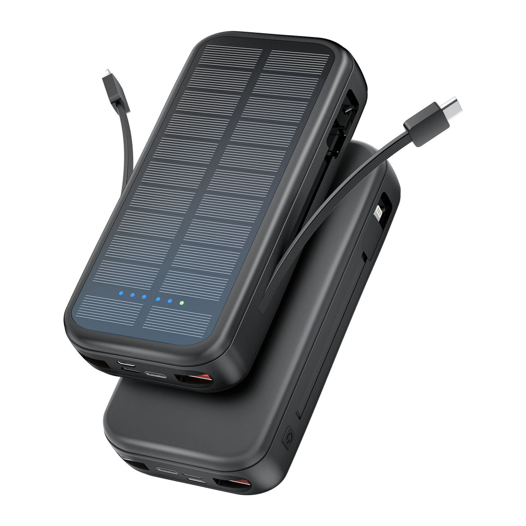 Solar-powered power bank with integrated fast charging function Stornfield
