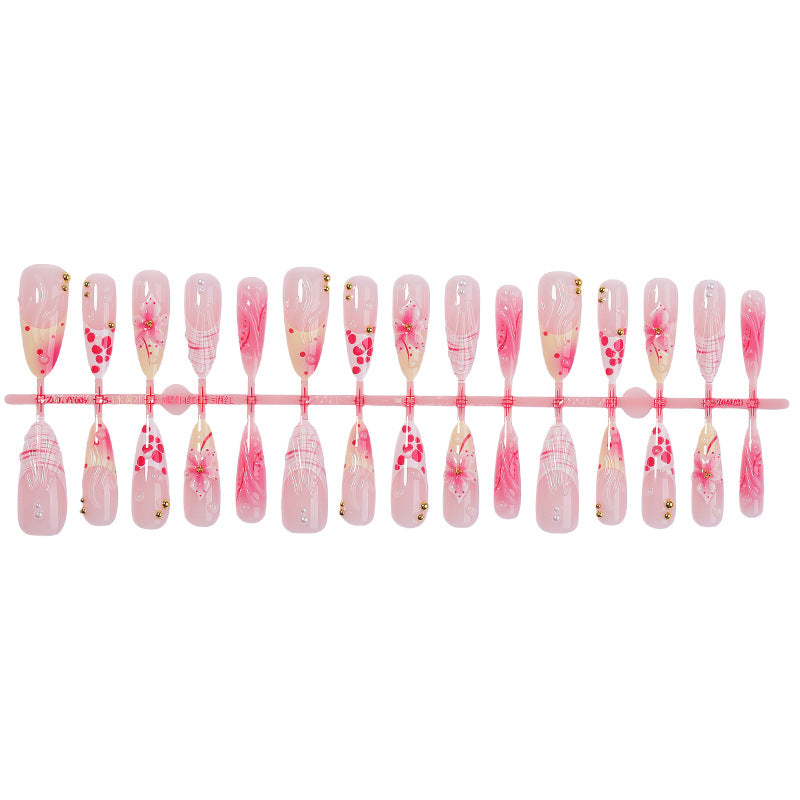 Artistic Floral Inspired Press-On Nail Set Stornfield