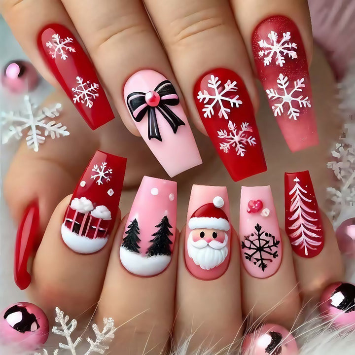 Christmas Art Nails Set with Creative Designs Stornfield