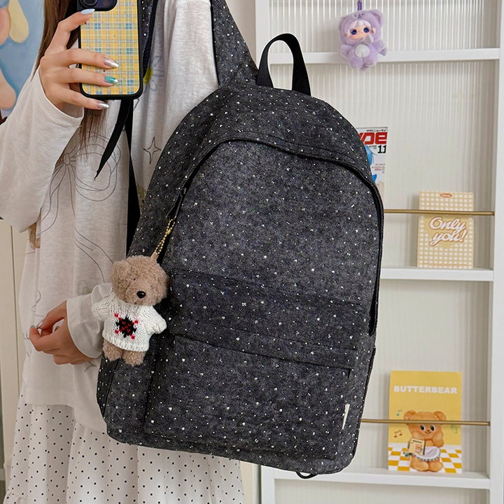 Casual Lightweight Backpack with Polka Dot Design Stornfield