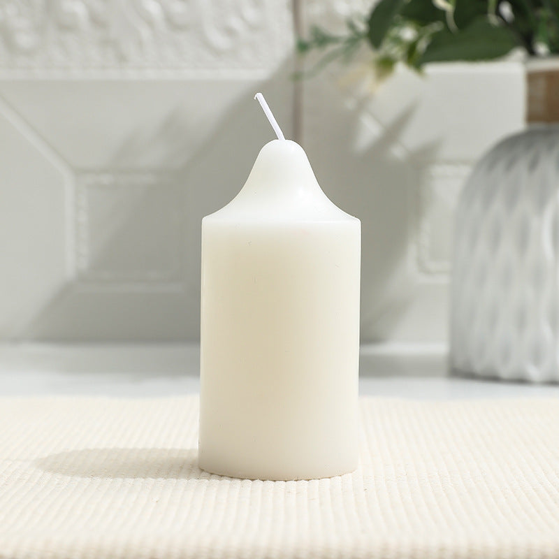 Unscented Long-Burning Pillar Candle for Home Decor