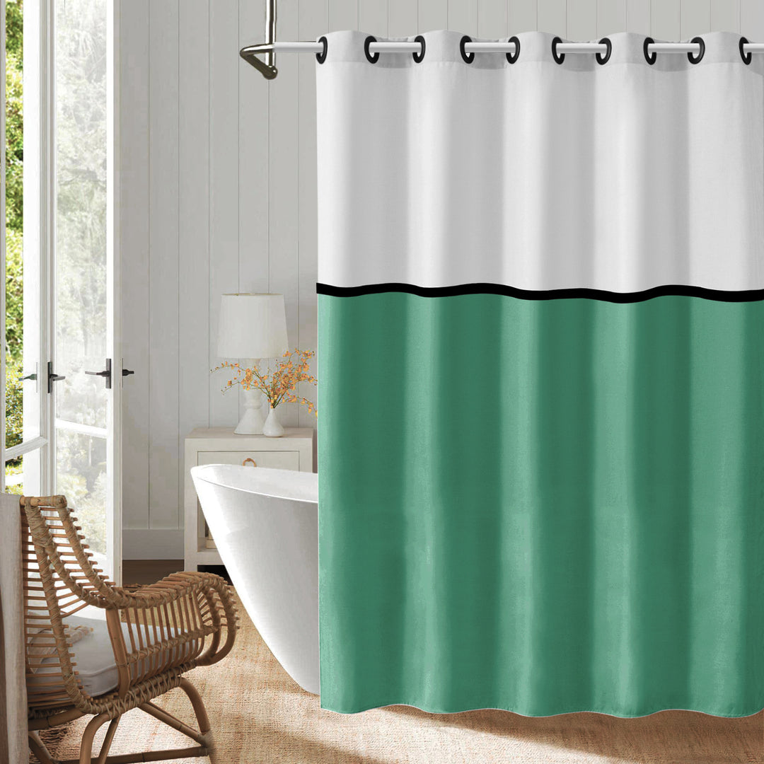 Modern Geometric Design Shower Curtain Stornfield