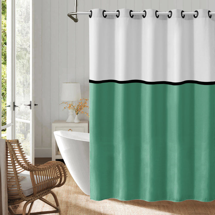 Modern Geometric Design Shower Curtain Stornfield