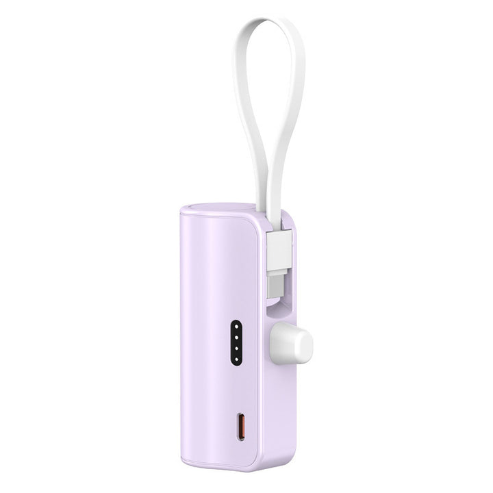 Portable power bank with integrated charging cable and compact design Stornfield