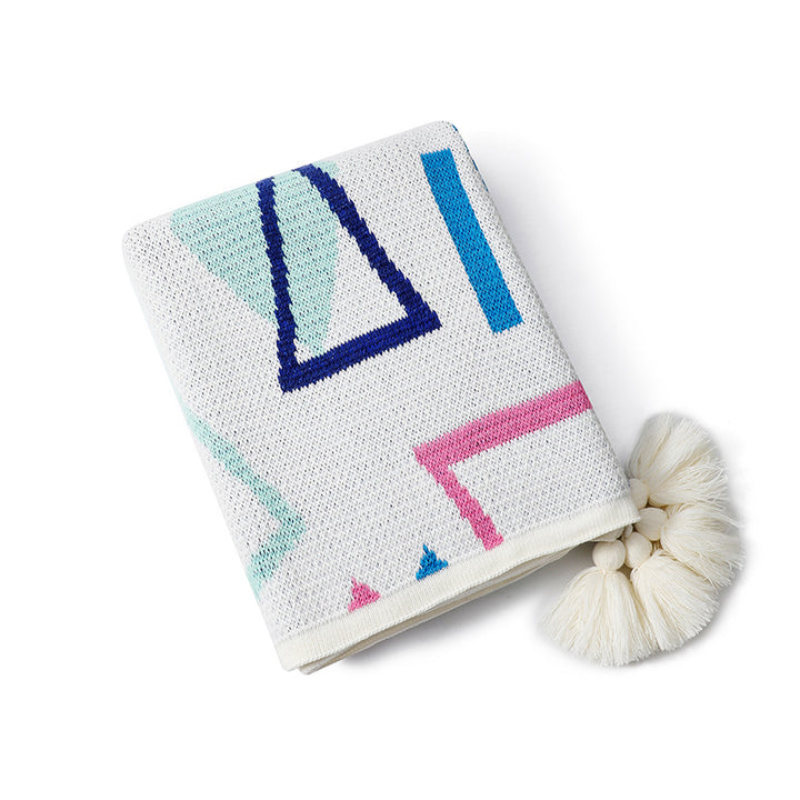 Geometric Woven Throw Blanket