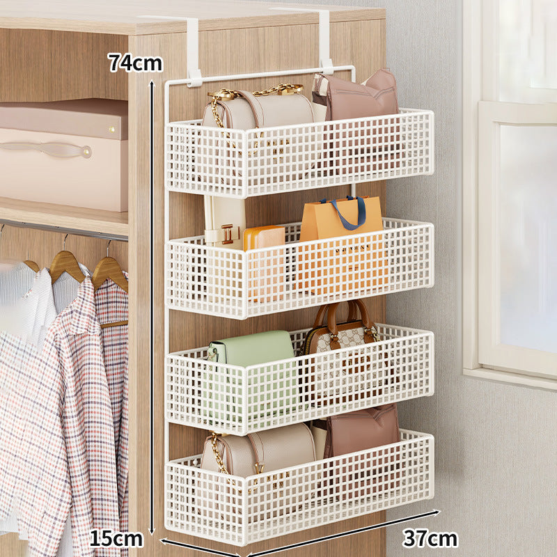 Overdoor Mesh Storage Organizer with Hooks
