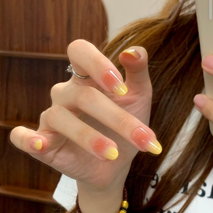 Ombre Press-On Nails with Glossy Finish Stornfield