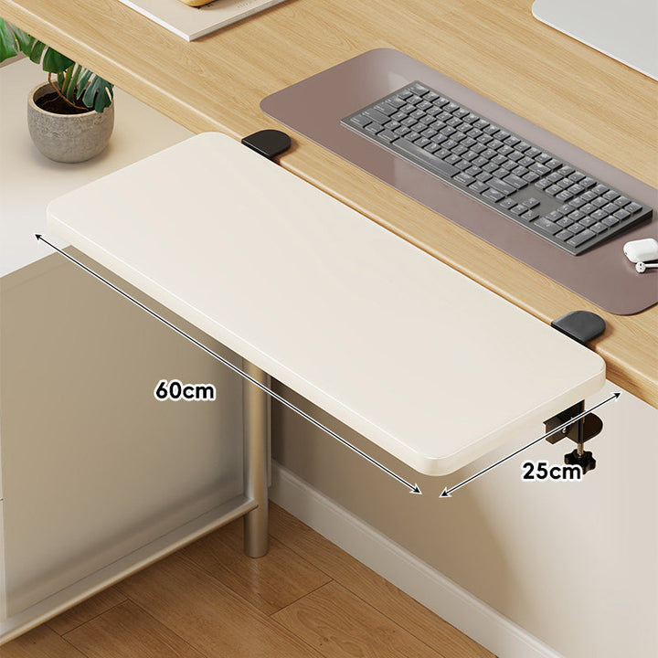Extra-Wide Low-Profile Under-Desk Slide-Out Keyboard and Mouse Platform