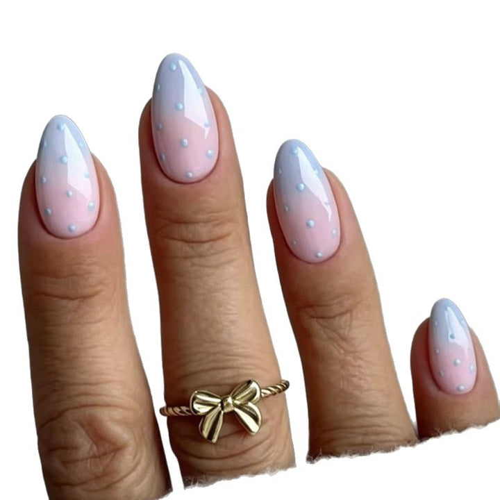 Elegant Polka Dot Long-Lasting Gel Nail Art Stornfield