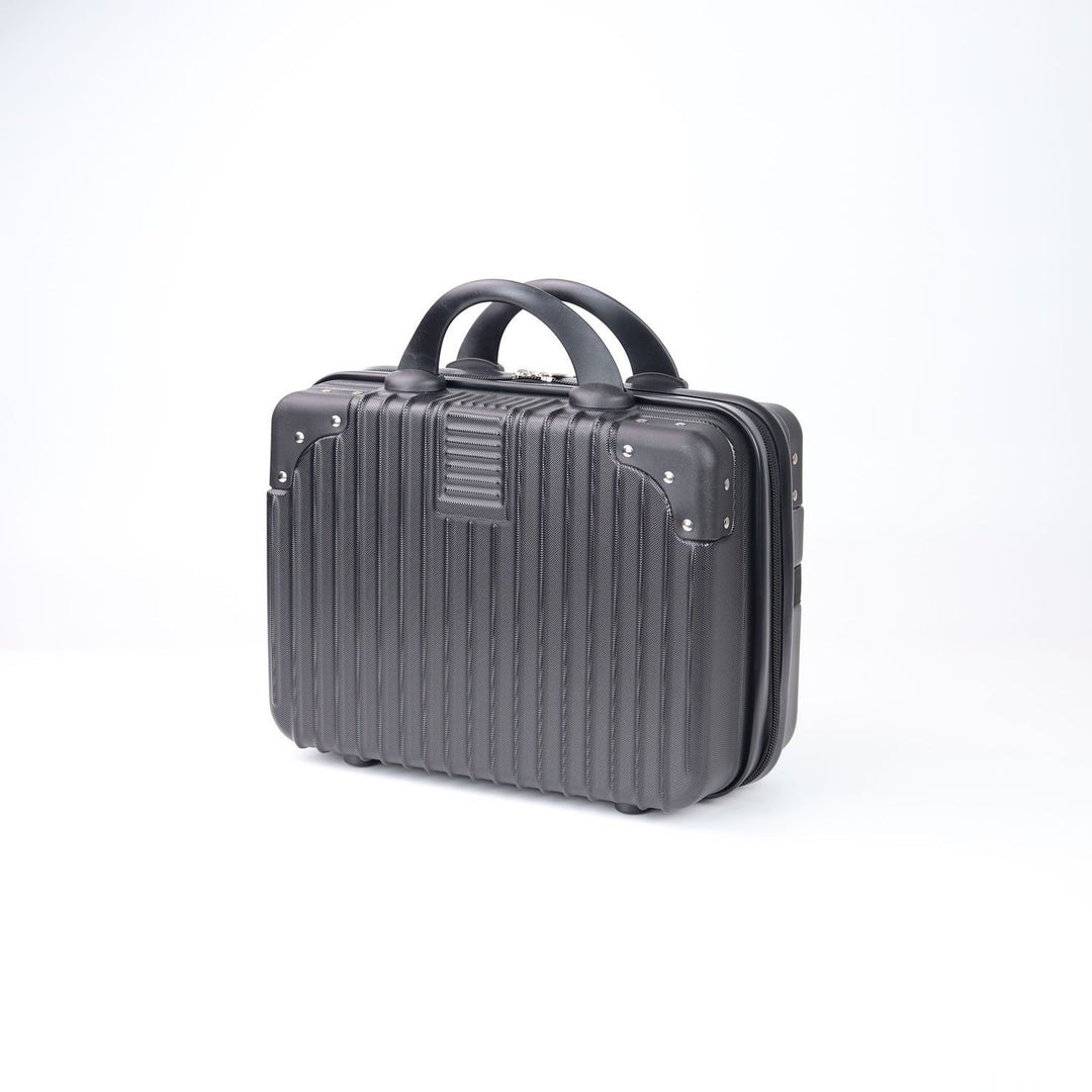 Hard-shell carry-on suitcase with secure lock and innovative design Stornfield