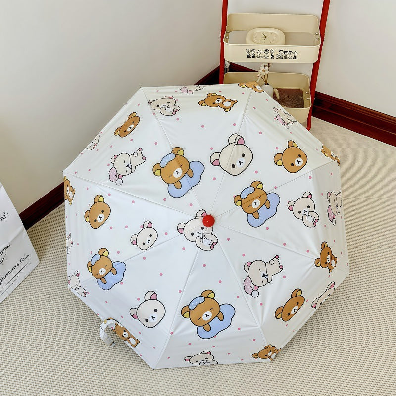 Women's Automatic Folding Umbrella with Cheerful Animal Designs Stornfield
