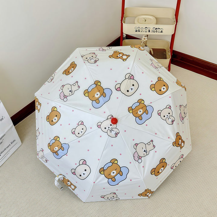 Women's Automatic Folding Umbrella with Cheerful Animal Designs Stornfield