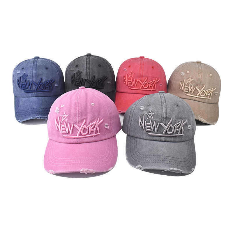 Men's Distressed Casual Embroidered Cap Stornfield