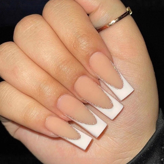 Elegant French Tip Nail Art Enhancements Stornfield