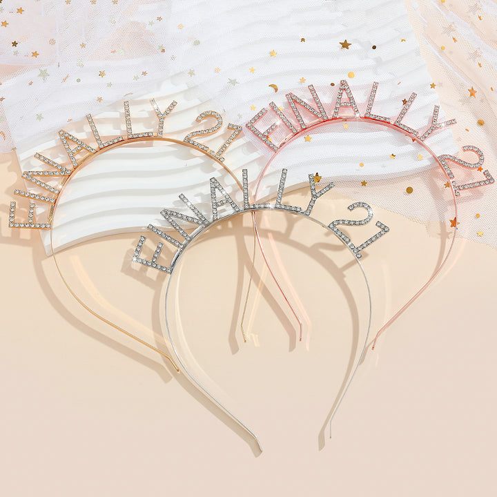 Women's Glittering Hairband with Inscription Stornfield