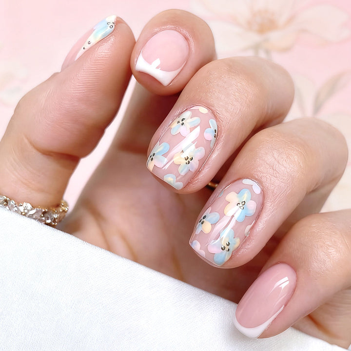 Floral Design Press-On Nails Stornfield