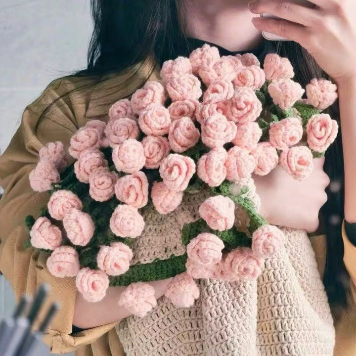 Decorative Floral Knit