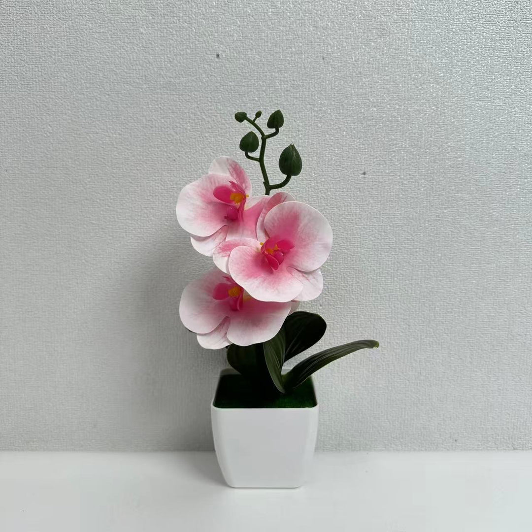 Realistic Faux Orchid Arrangement