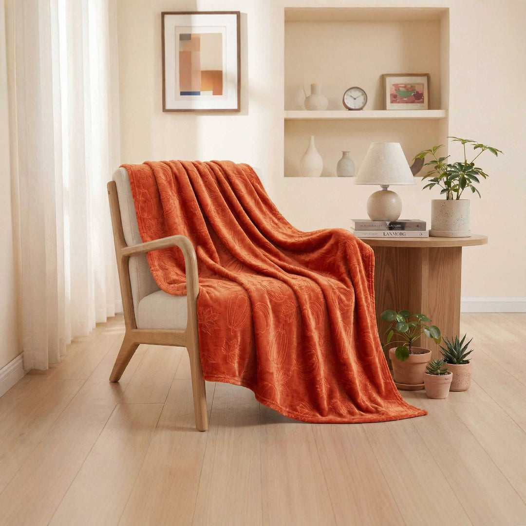 Decorative Plush Bed Throw Blanket