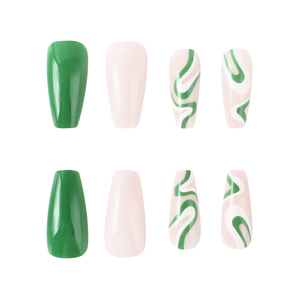 Artistic Long-Lasting Press-On Nail Set Stornfield