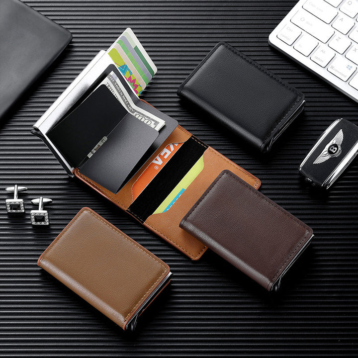 Premium Leather Business Card Holder Stornfield