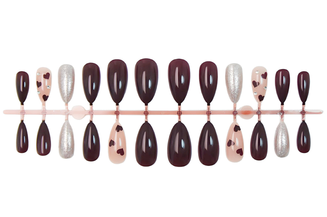 Acrylic nail set with glamorous accents Stornfield