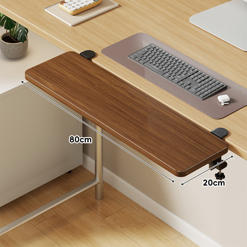 Under-Desk Sliding Keyboard Tray and Desk Extender with Smooth Glide Mount