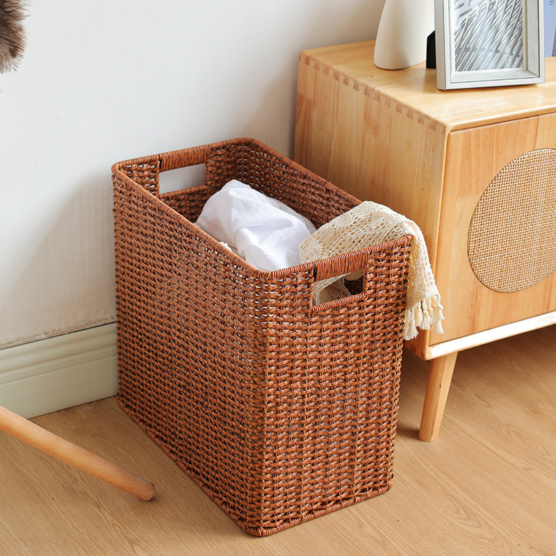 Large Woven Storage Bin with Ergonomic Cutout Handles Stornfield