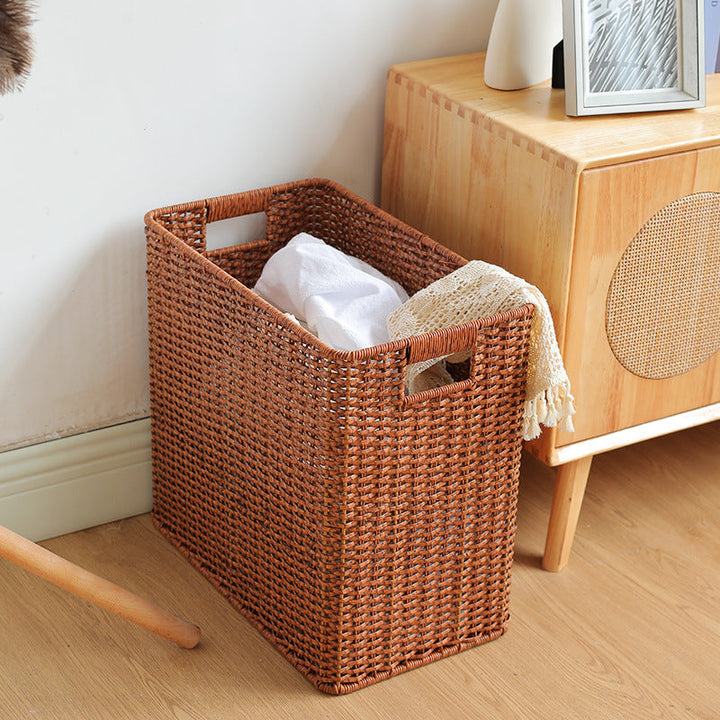 Large Woven Storage Bin with Ergonomic Cutout Handles Stornfield