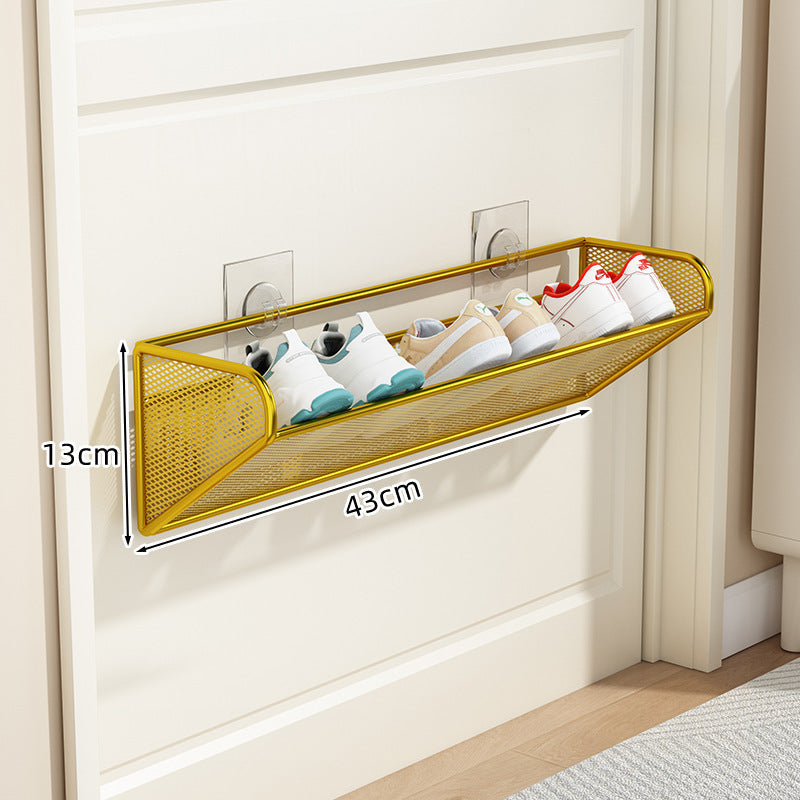 slim overdoor mesh shoe rack organizer with ventilated angled shelf Stornfield