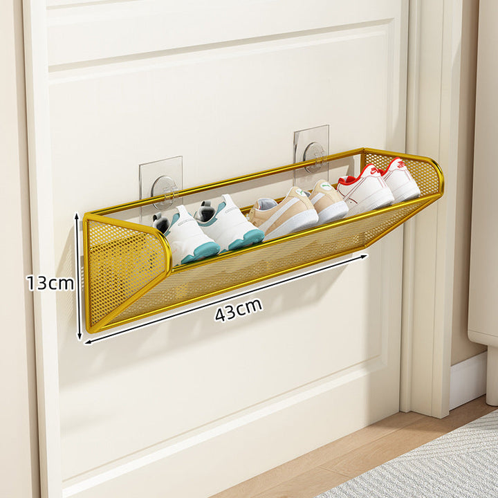 slim overdoor mesh shoe rack organizer with ventilated angled shelf Stornfield