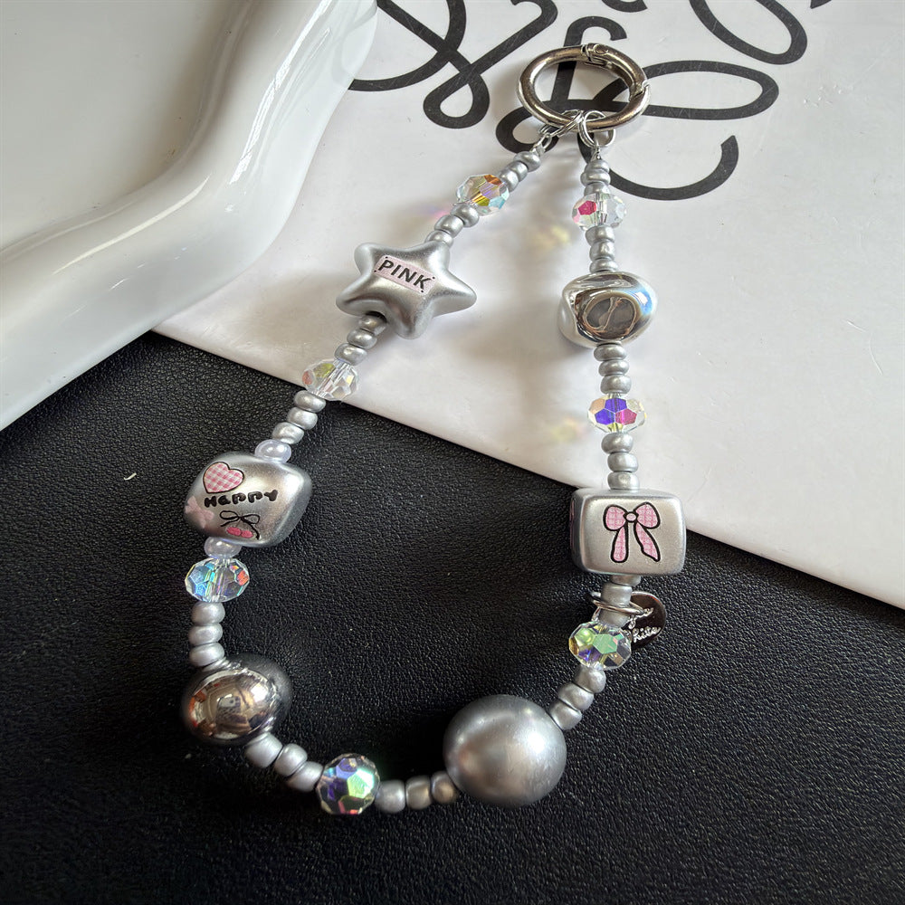 Decorative Beaded Charm Keychain Stornfield 1790135619