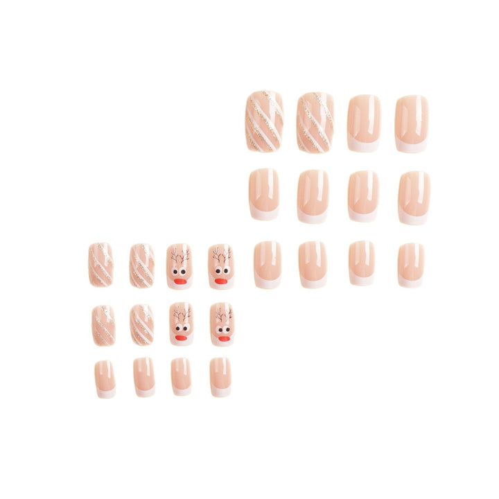 Festive Themed Character Press-On Nail Art Stornfield