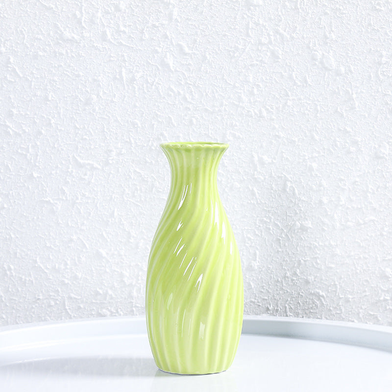 Decorative Spiral Ceramic Flower Vase Stornfeild