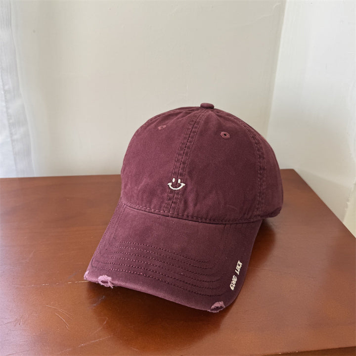 Women's Casual Smile-Embroidered Cap Stornfield