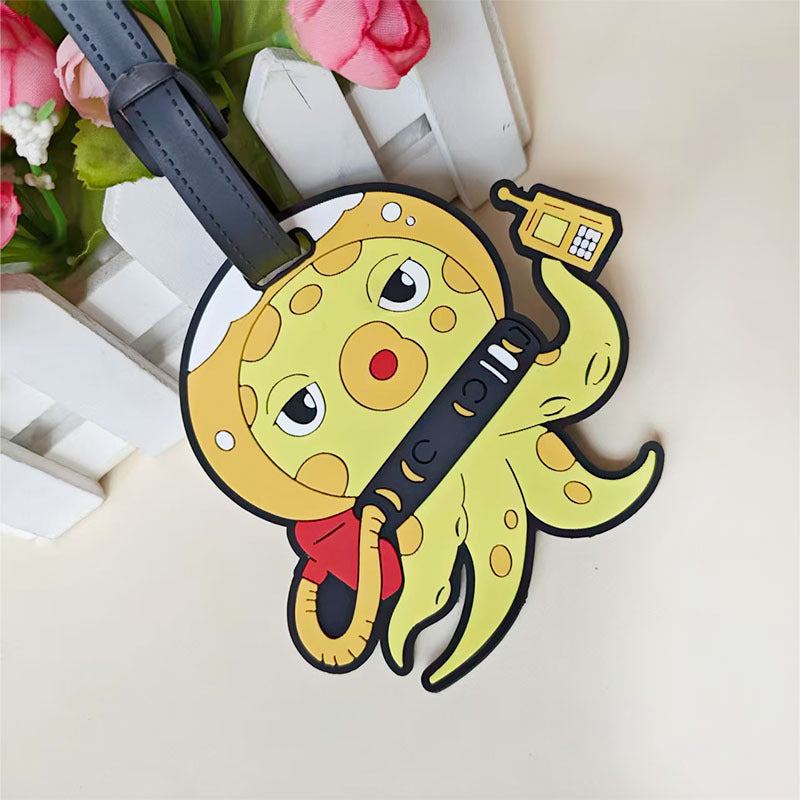 Unisex Luggage Tag in Playful Mermaid Design Bowlift